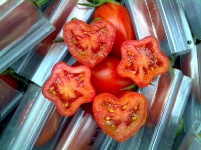 овощи необычной формы - помидоры "сердечко" "звездочка"